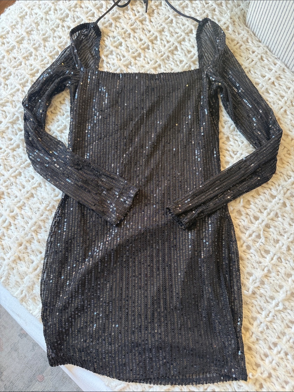 Lucy in the Sky black sequin dress